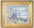 Eric Lundberg, gouache, signerad, 1949.