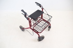 Rollator, höj/sänkbara handtag, metall/plast.