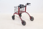 Rollator, höj/sänkbara handtag, metall/plast.