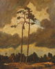 Tor Norling, olja på pannå, 3 st, signerade, 1930-tal.