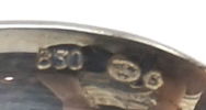 Kaffeskedar, 12 delar, silver, ''Rosen''.