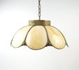 Taklampa, glas/metall, tiffanystil.