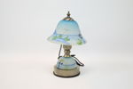 Bordslampa, glas/metall, Highlands.