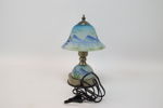 Bordslampa, glas/metall, Highlands.
