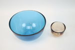 Sven Palmqvist, "Fuga", skålar, 2 st, glas, Orrefors.