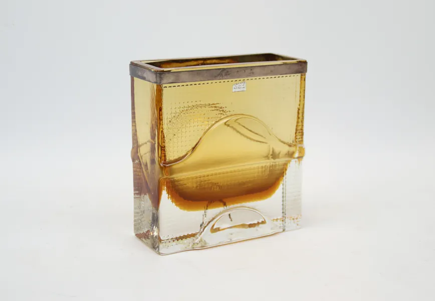 Heikki Orvola, vas, glas, silverkoning upptill, Arabia, 1970-tal.