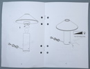 Bordslampa, metall/glas, ''Orbit'', Hübsch.
