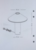 Bordslampa, metall/glas, ''Orbit'', Hübsch.