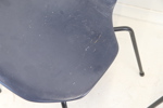 Arne Jacobsen, stolar, 4 st, trä/metall, "T-stolen", Fritz Hansen, Danmark.