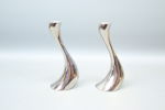 Constantin Wortmann, "Cobra", ljusstakar, ett par, metall, Georg Jensen.