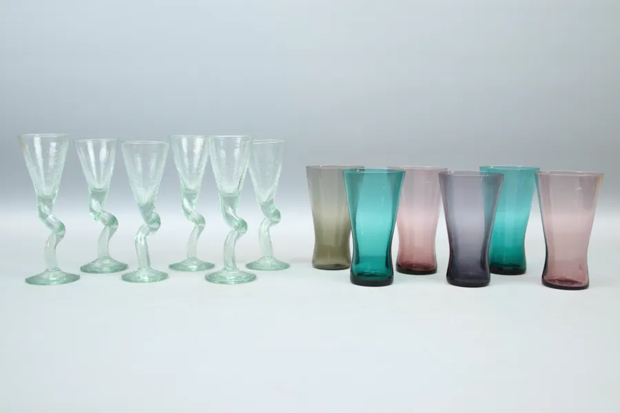 Glas, 6+6 st, Ture Berglund, Skansen och Trelleborg.