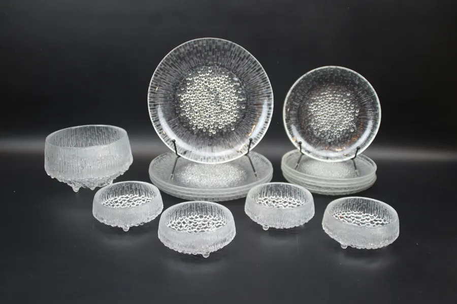 Tapio Wirkkala, servisdelar, 14 st, glas, Ultima Thule, Ittala.