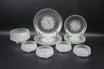 Tapio Wirkkala, servisdelar, 14 st, glas, Ultima Thule, Ittala.