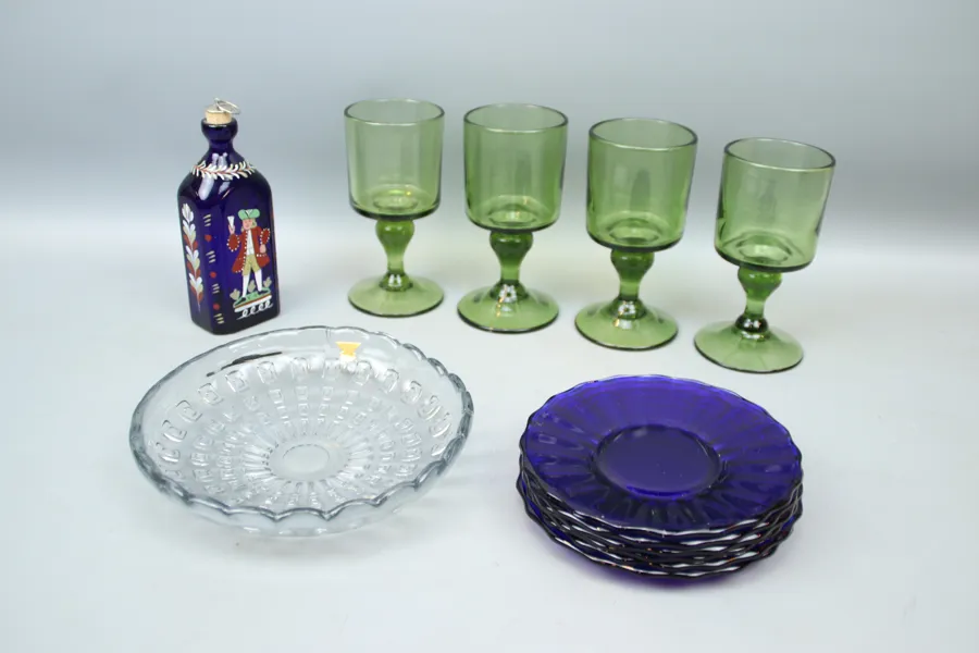 Glas, 11 delar, Gullaskruf, bl.a Hugo Gehlin.