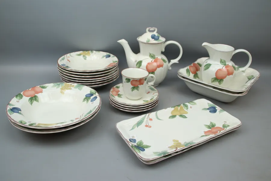 Servisdelar, 20 st, porslin, Country Classics, Fruit Panorama, Mikasa, Japan.