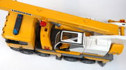 Leksaksfordon, plast, Scania Liebherr, Bruder, Tyskland.