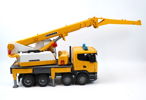 Leksaksfordon, plast, Scania Liebherr, Bruder, Tyskland.
