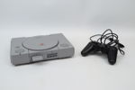 Spelkonsoll, Sony Playstation, samt handkontroll.