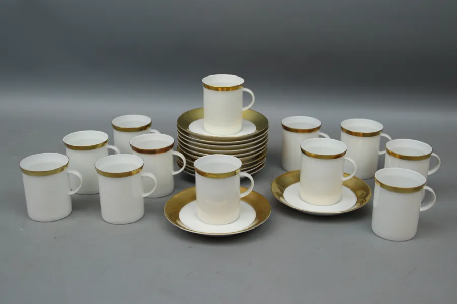 Moccaservis, 12 delar, porslin, Rosenthal.
