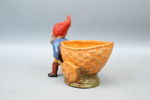 Tomte, figurin/ytterfoder, keramik.