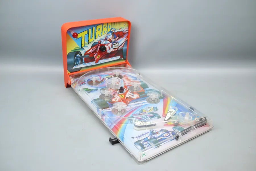 Flipperspel, "Turbo", plast/metall.