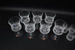 Ingeborg Lundin, glas, 7+7 st, "Silvia", Orrefors.