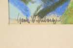 Gerhard Wihlborg, pastell, signerad.