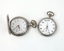 Fickur, 2 st, savonetturet i silver 800.
