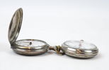 Fickur, 2 st, savonetturet i silver 800.