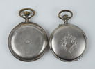 Fickur, 2 st, savonetturet i silver 800.