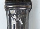 Cigarettettui och tårtspadar, 3 delar, mässing/silver 800-830.