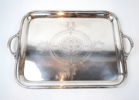 Bricka, nysilver.