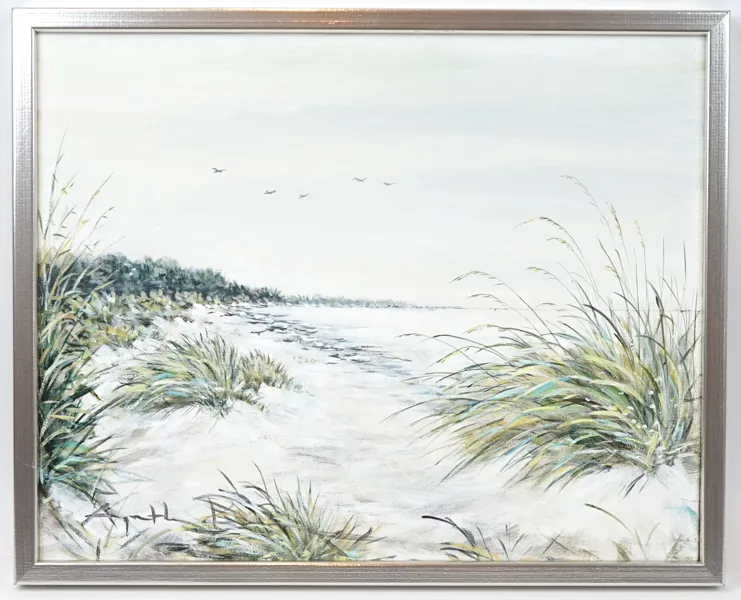 Agneta Agge Persson, ''Varm Sand'', olja på duk, monogramsignerad.