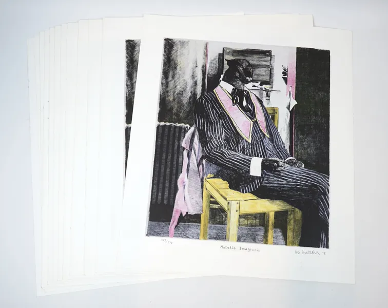 Bo Hultén, ''Mutatio Imagionis'', litografier, 12 st, signerade, 1978.