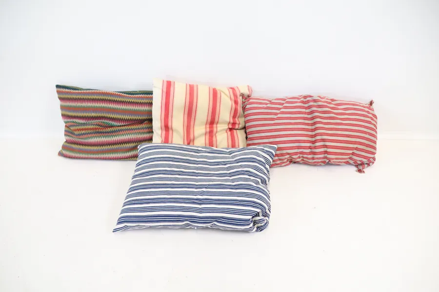 Kuddar, 4 st, bolster.