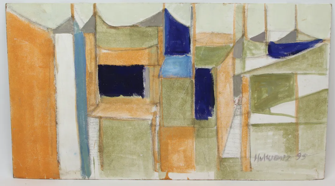 Tore Hultkrantz, olja på pannå, signerad, 1995.