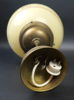 Taklampa, glas/metall, 1930/40-tal.