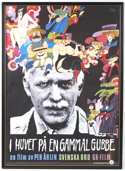Filmaffisch, ''I huvet på en gammal gubbe'', SF. 