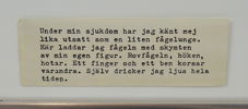 Hans Viksten, ''Fågeldrama'', litografi nr 212/250, signerad, 1987.