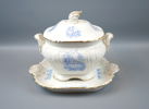 Terrin med fat, flintgods, ''Landskap'', Gustafsberg, 1897-1905.