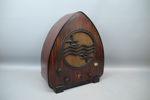 Rörradio, Philips 930A, bakelit, 1930-tal.