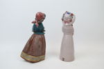 Figuriner, 2 st, keramik, Lladro och Jie.