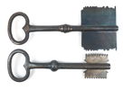 Dekorativa nycklar, 2 st, metall.