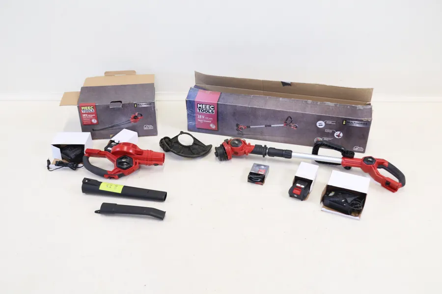 Lövblås samt grästrimmer, Meec Tools.