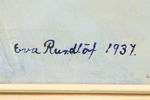 Eva Rundlöf, olja på duk, 1937.