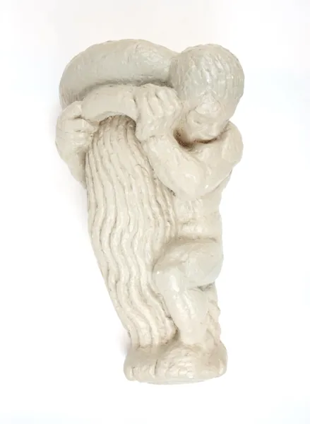 Väggskulptur, gips.