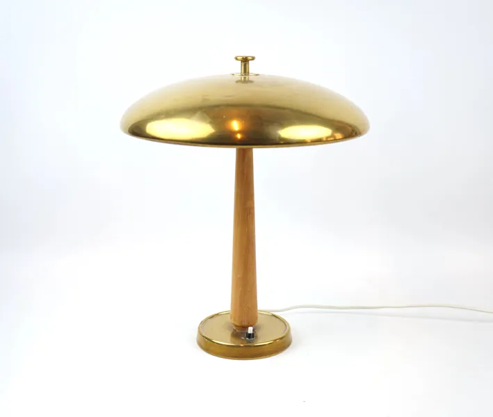 Bertil Brisborg, bordslampa, trä/mässing, ''30331'', Nordiska Kompaniet.