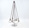 Maria Bernsten, ljusstake, rostfritt stål/läder, ''Season'', Georg Jensen, Danmark.