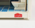 Dockhus med dockmöbler, plast, Lundby.