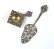 Tesil och tårtspade, silver 830.